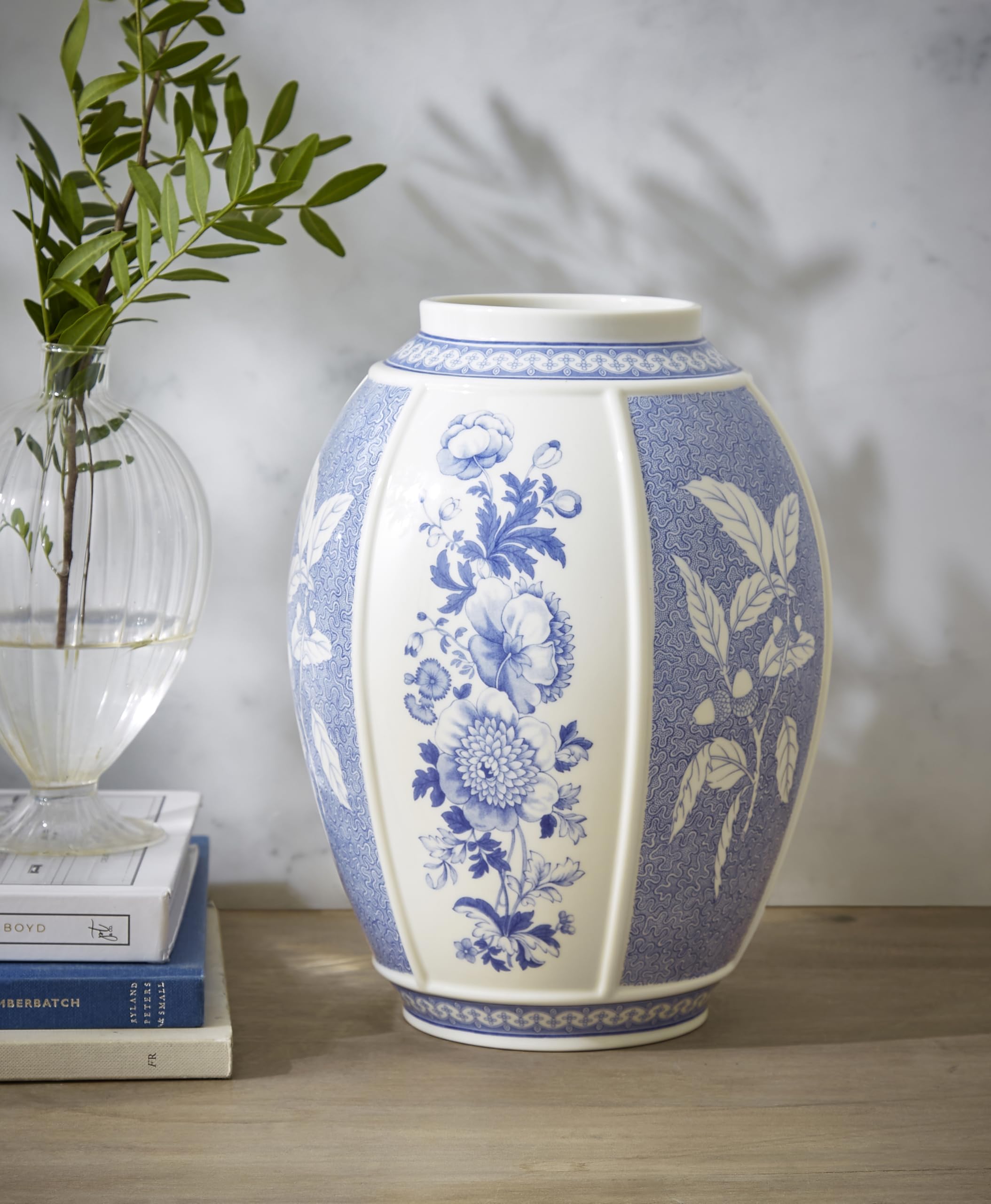 Amazon.com: Spode Blue Italian Vase, 10-Inch Porcelain Decorative