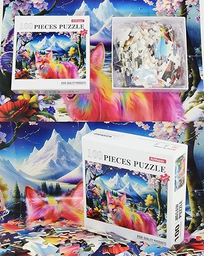 Miniatura 10 de Rompecabezas de 100 piezas, rompecabezas de 100 piezas, 100 piezas, para adultos y niños, adecuado para adultos y niños (100 unidades, D0005)