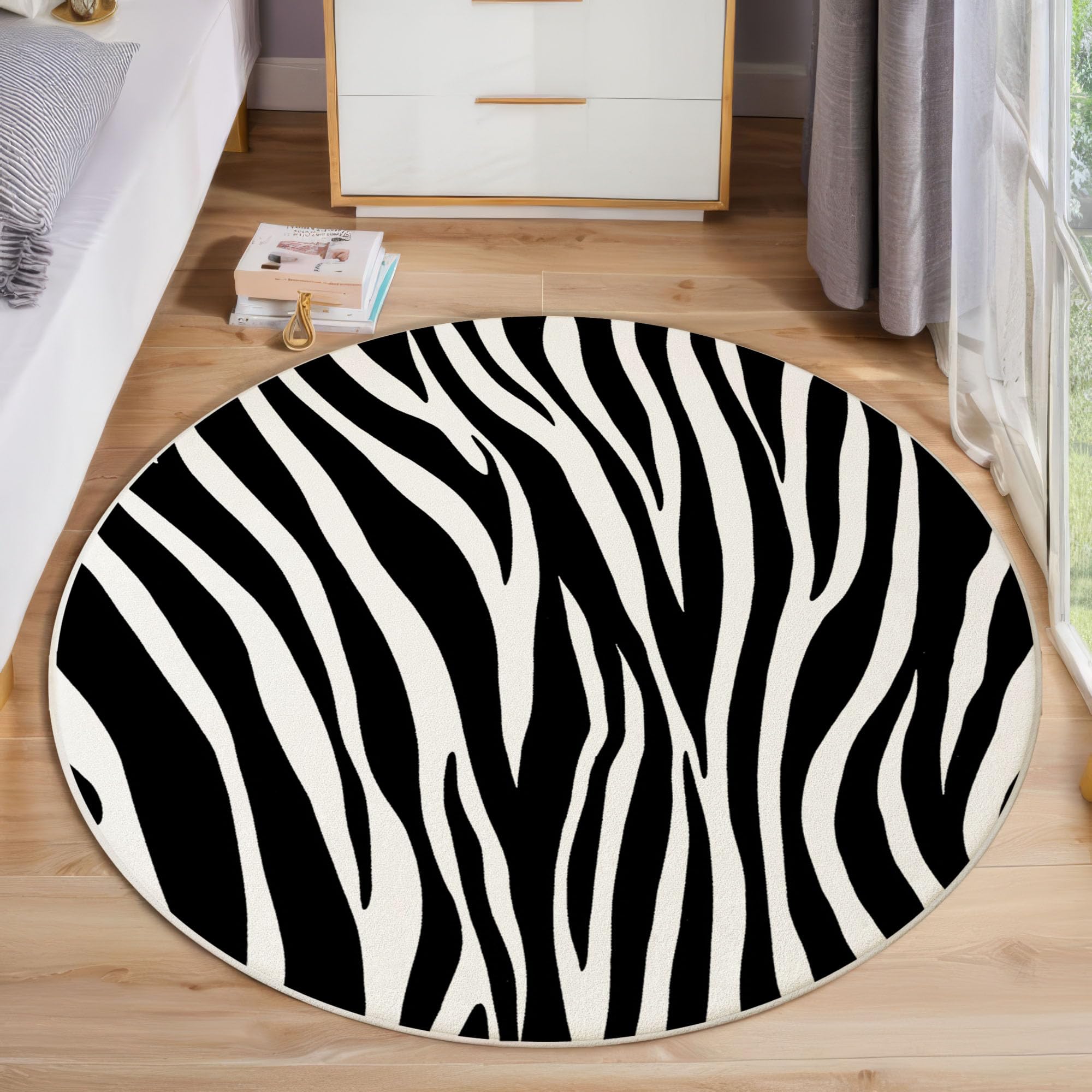 Tapis zèbre lavable et antidérapant pour sublimer votre salle à manger