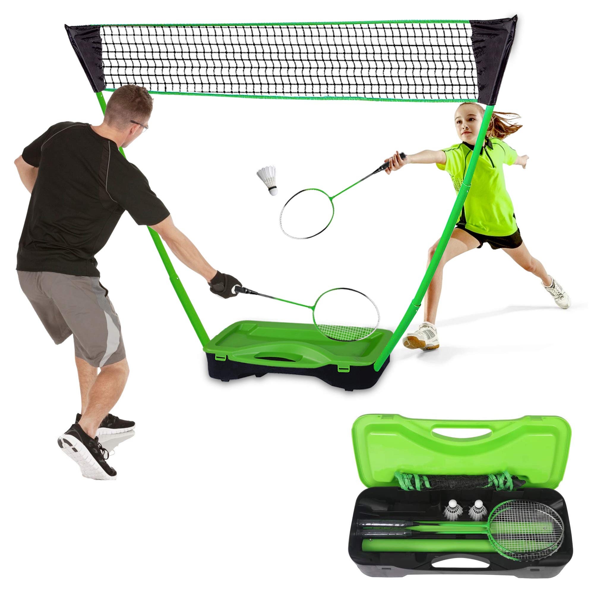 Buy COLOR TREE Portable Badminton Net Set with Storage Base for Kids