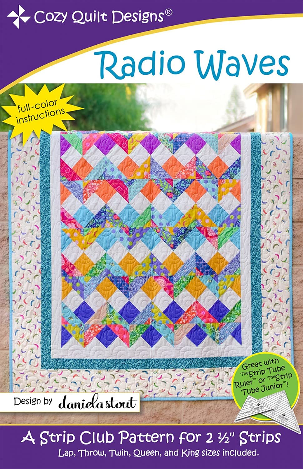 Cozy Quilt Designs Radio Waves Pattern