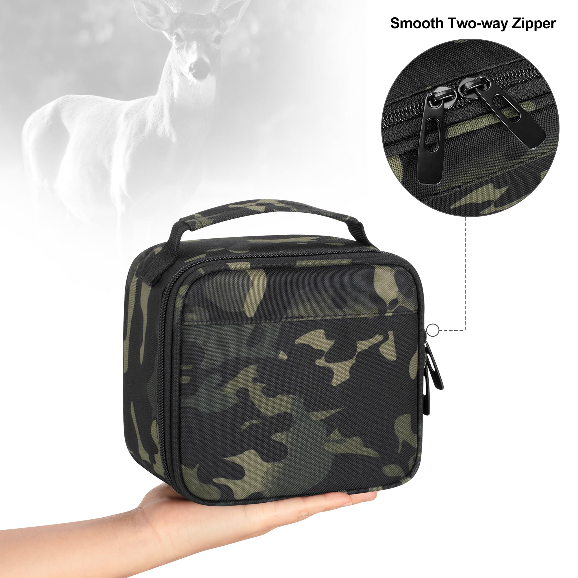 CURMIO Sacoche pour Vision Nocturne, Sac de Rangement pour Jumelles et Accessoires