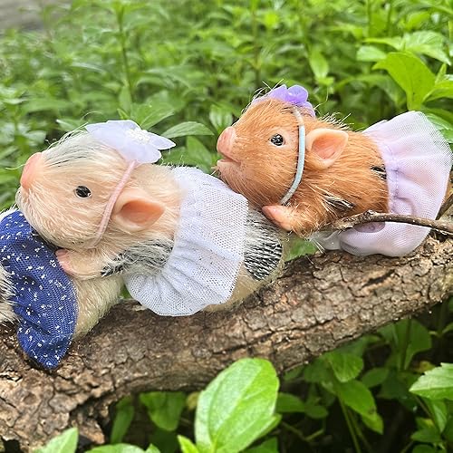 Miniatura 5 de OtardDolls Muñecas de cerdo Reborn realistas, 5 pulgadas, suaves, realistas, lindas muñecas de cerdo recién nacidas con accesorios de juguete para