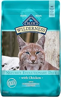 Sponsored Ad - Blue Buffalo Wilderness High Protein Grain Free, Natural Adult Indoor Hairball Control Dry Cat Food, Chicken