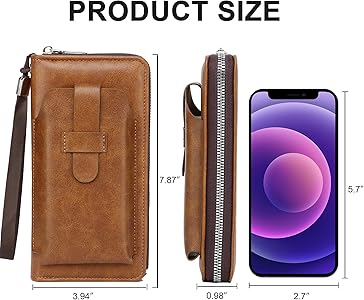 Amazon.com: sonluk Long Wallet for Women-Large Capacity Leather