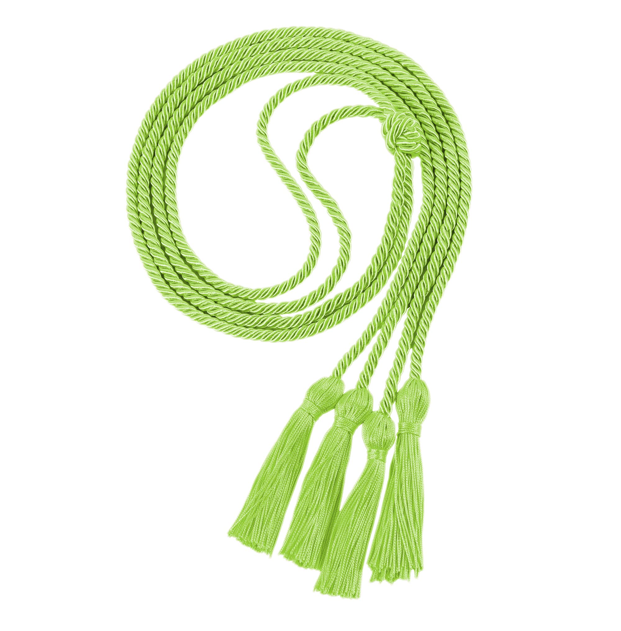 Double Graduation Honor Cords, 68" Long,Emerald Green