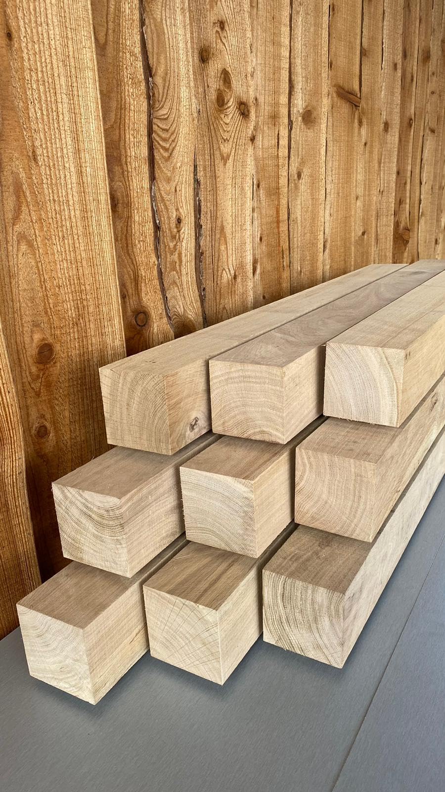 Eiche 9x9cm KANTHOLZ BALKEN SCHALUNG HOLZ BAUHOLZ 120cm LÄNGE (2)