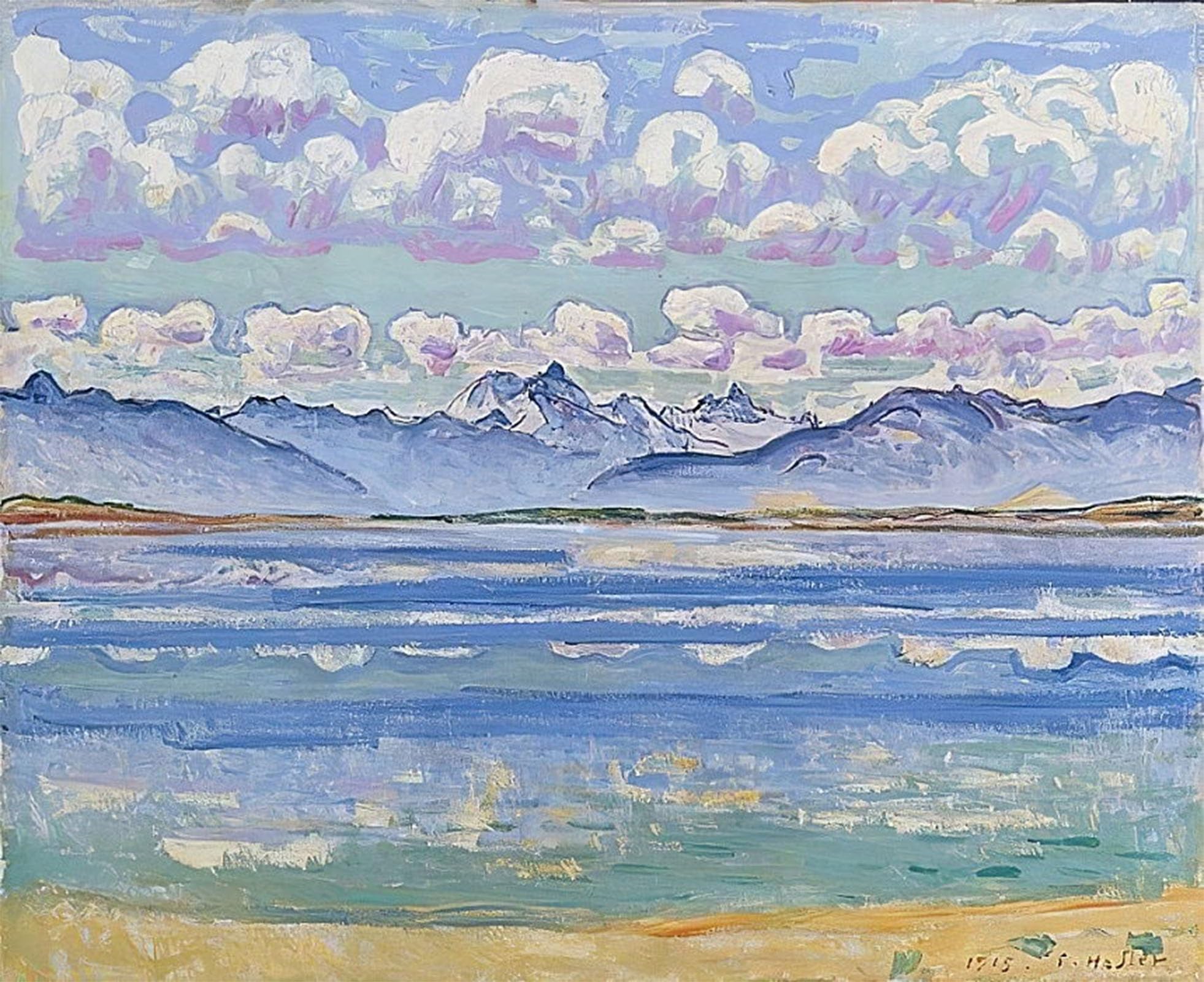 Artxlxxbn No Frame Famous Painting Art Wall Decor Abstract Art Picture Weisshorn As Seen By Ferdinand Hodler Animal Pictures For Home Decor 60X90cm