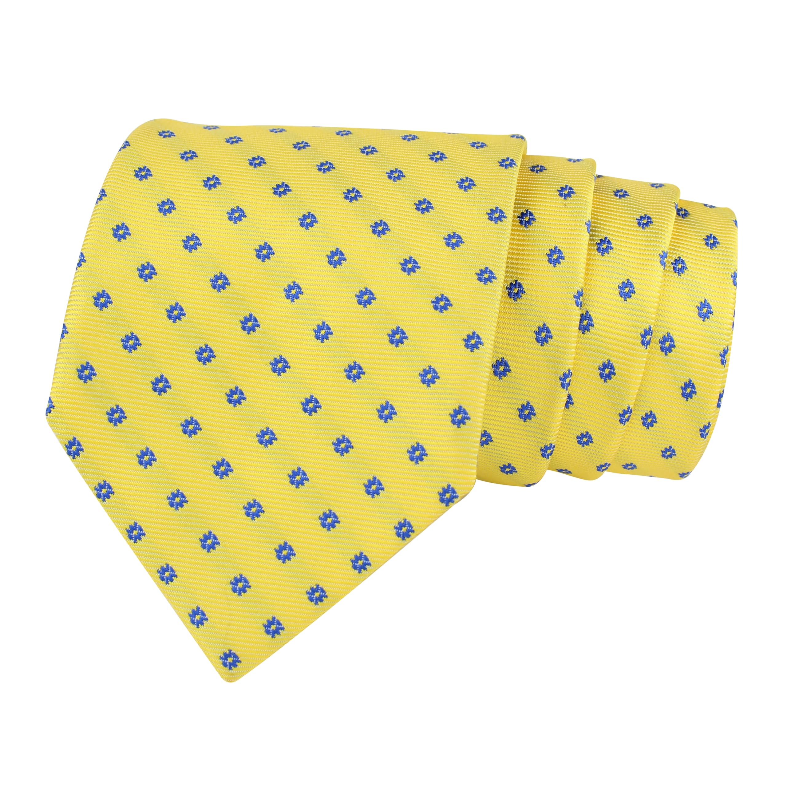 kovove Kavove Classy Polka Dot Cyan Necktie For Men-picture-9