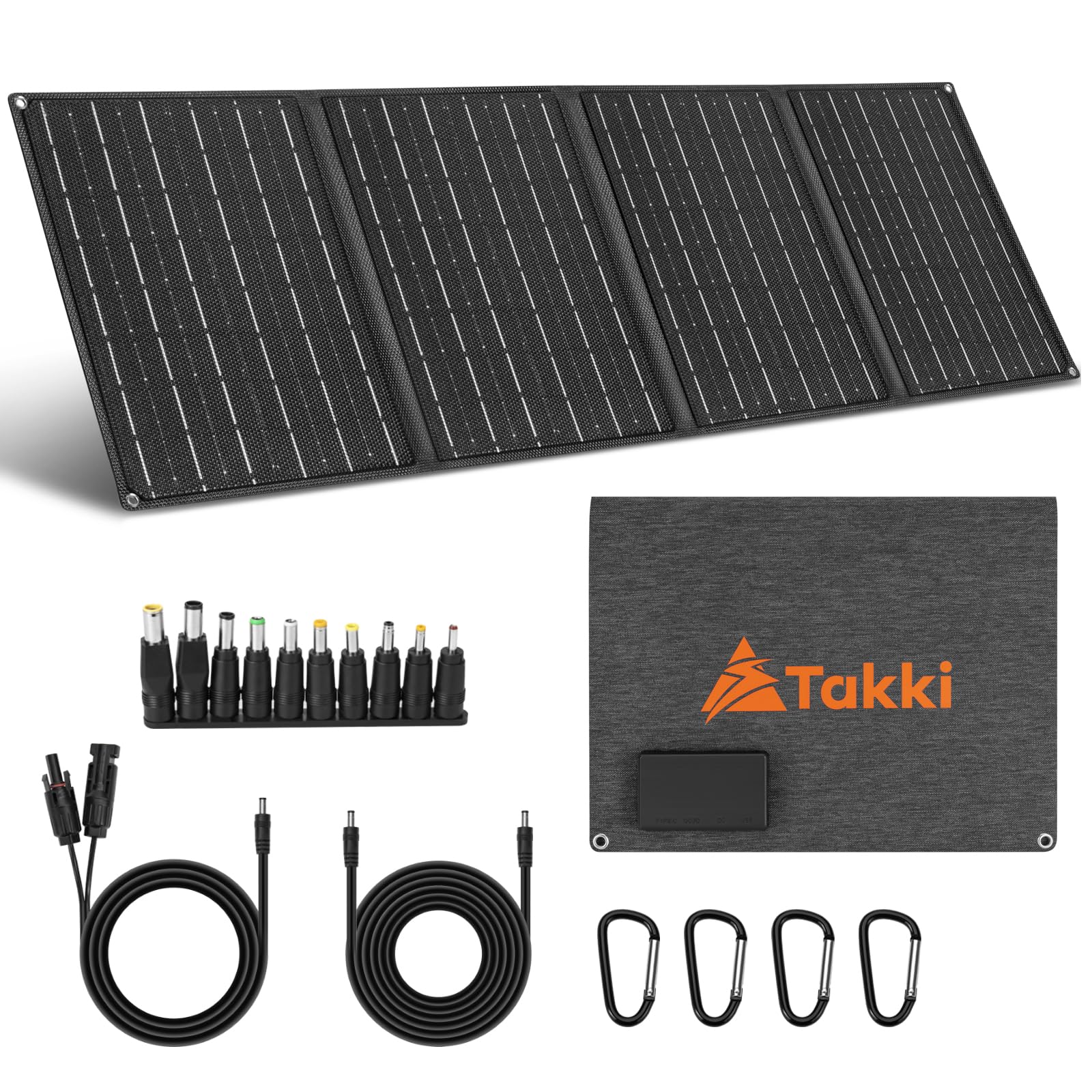 Takki 300W Peak Solar Generator 148Wh with 40W Solar Panel Included Camping Portable Power Station Power Bank with 110V AC Outlet for Home Use Camping Emergency Hurricane — view 9