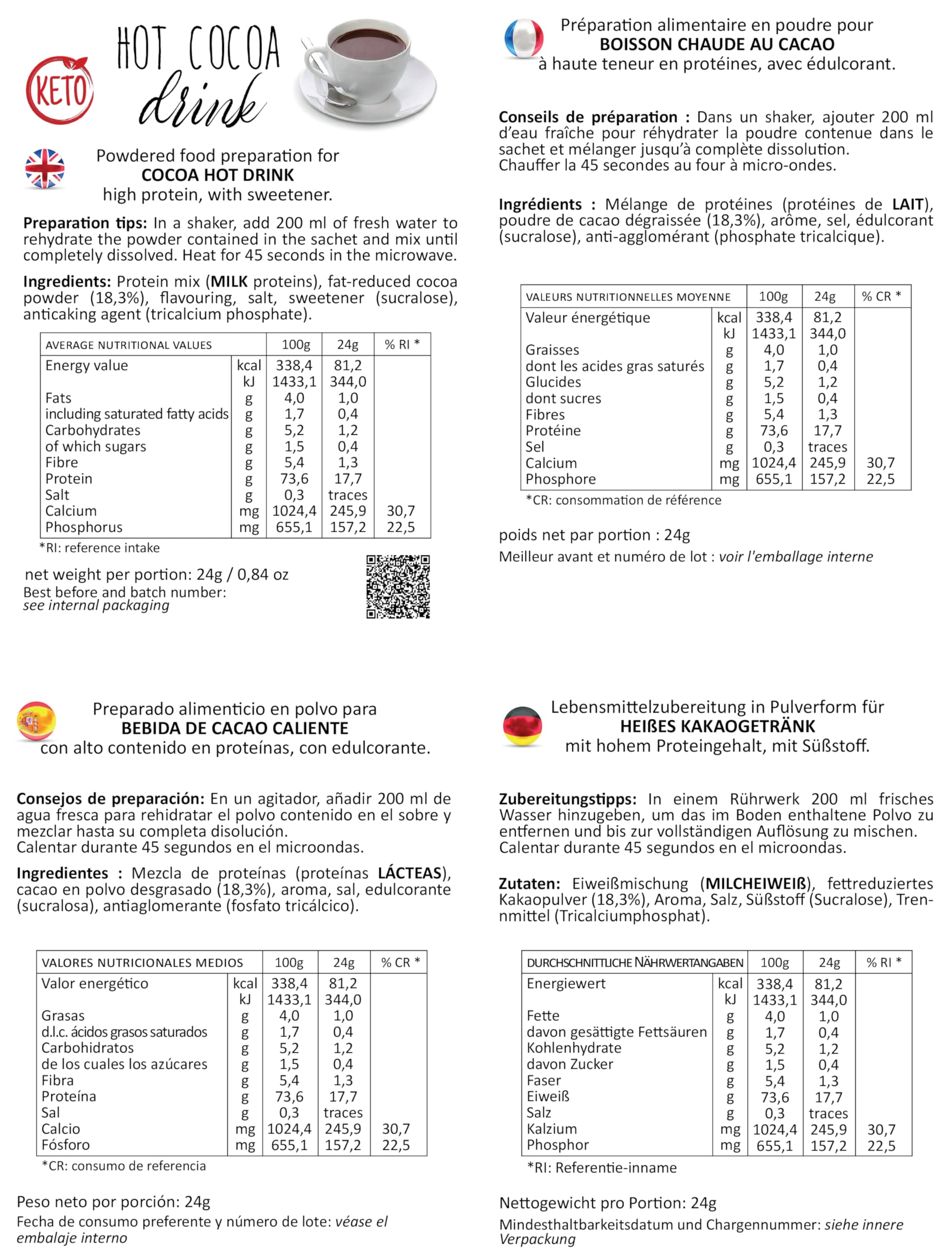 Alimentos proteicos Line@diet en una caja completa para 7 días: opción MISTO C = 28 preparados proteicos (bolsas de proteínas) sin carbohidratos ni azúcar.