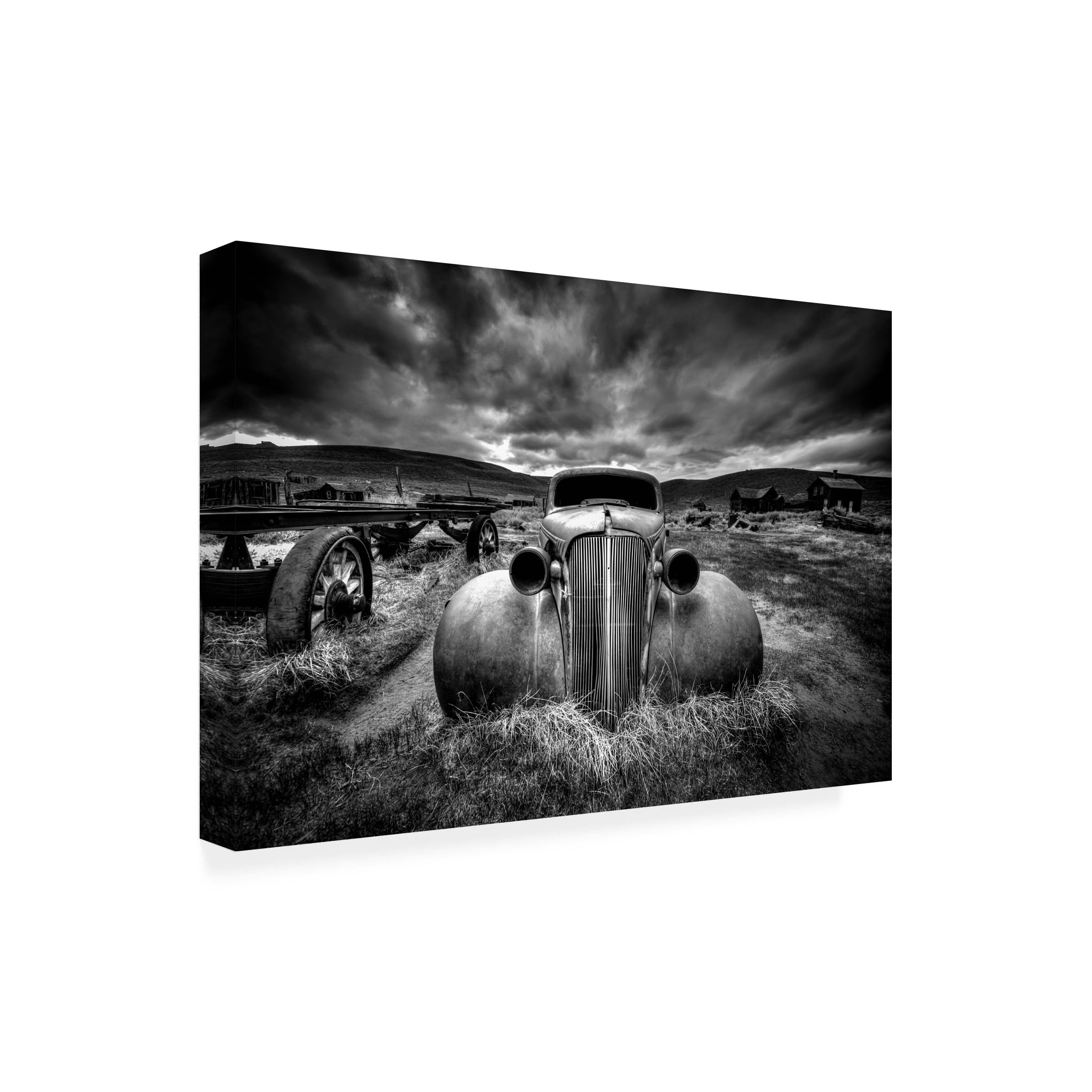 Wrapped Canvas Wall Art - Carsten Schlipf 'Too Old To Drive' Wall Art for Living Room, Bedroom, or Office Décor - 30x47