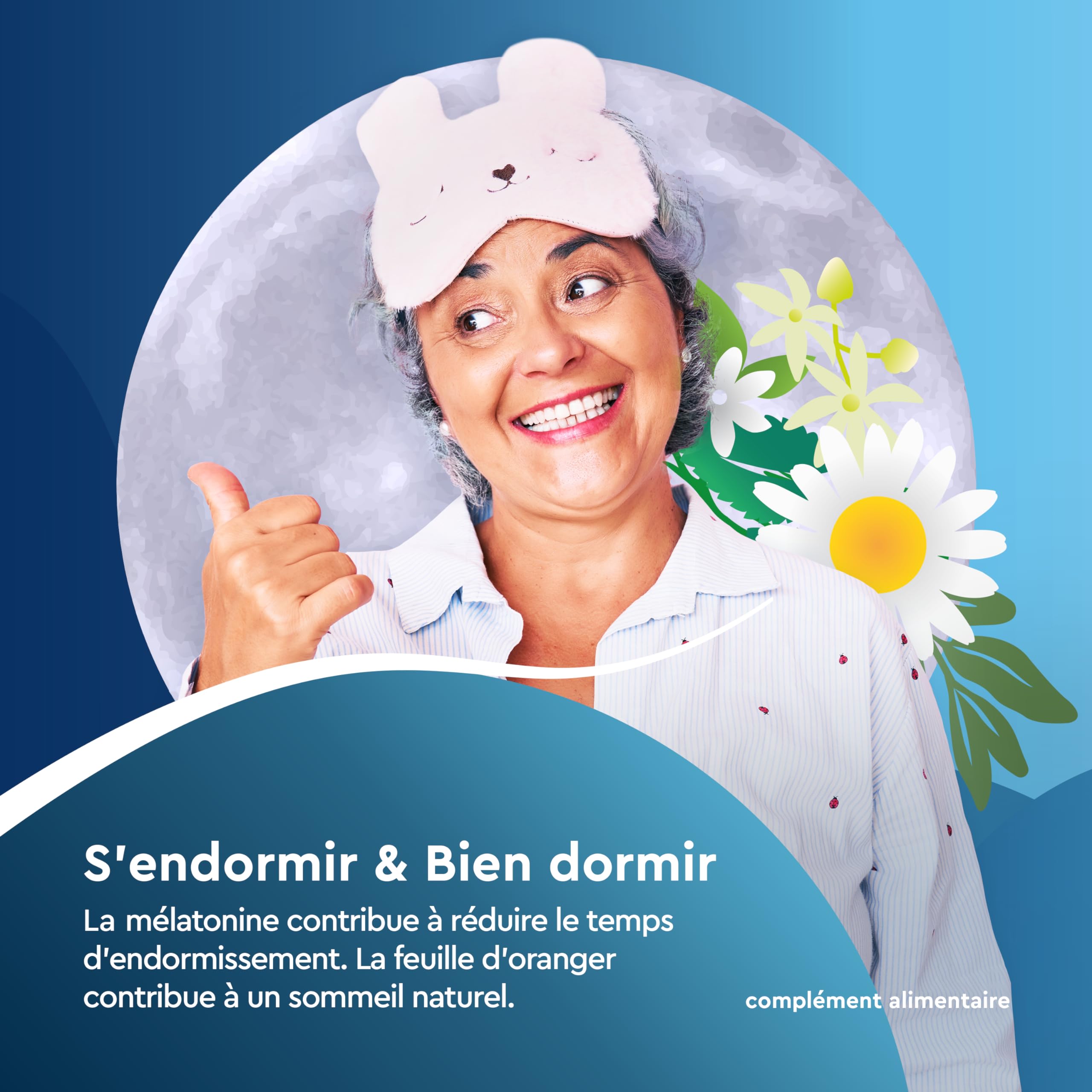 EuphytoseNuit Sachet - Complément alimentaire sommeil adulte - Mélatonine 1mg Endormissement rapide - Feuille d'Oranger - 3 Packs de 20 Sachets à infuser - 20 nuits de sommeil - Fabriqué en Europe