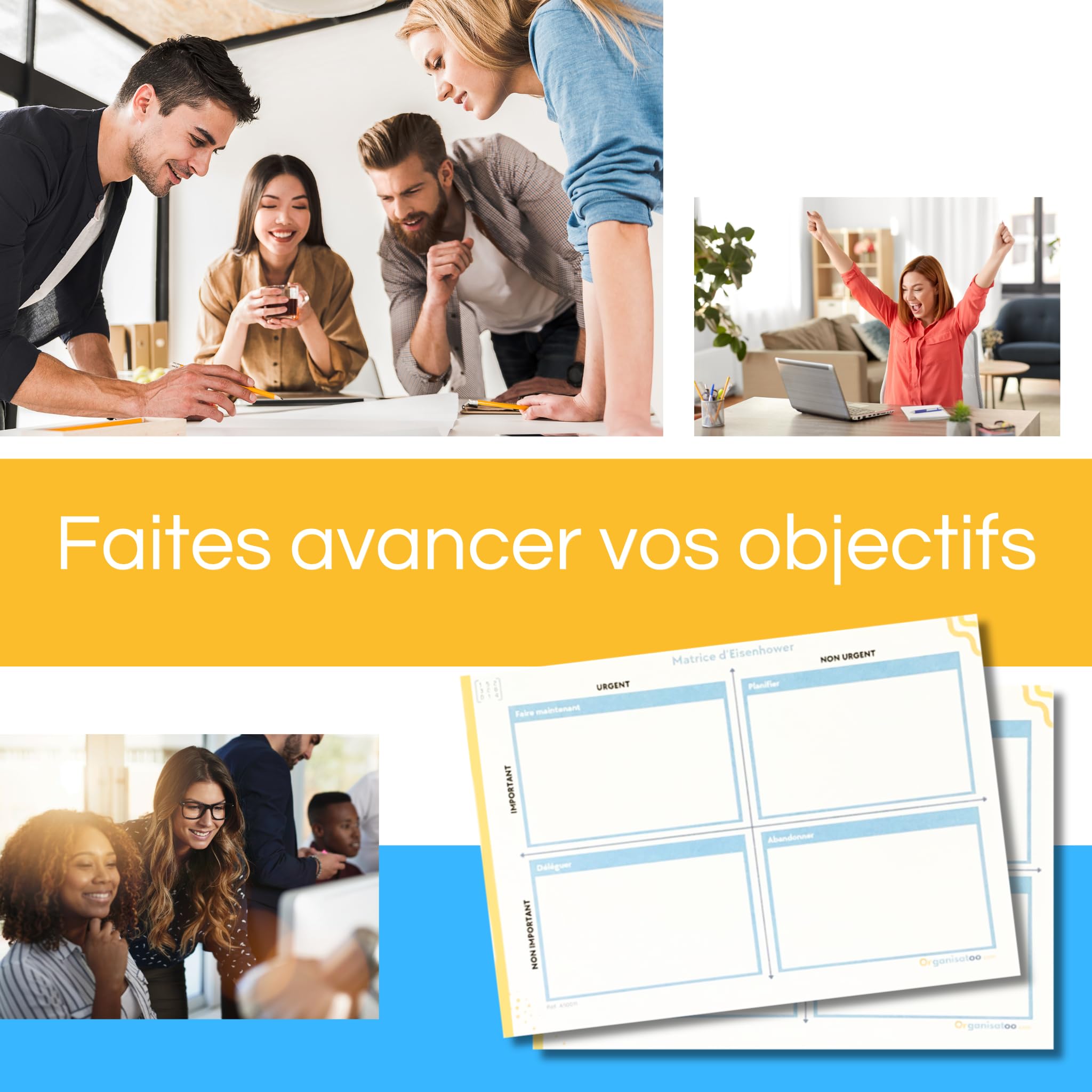 Matrice Eisenhower Bloc-Notes A5 50 Pages - Carnet de Productivité et Organisation
