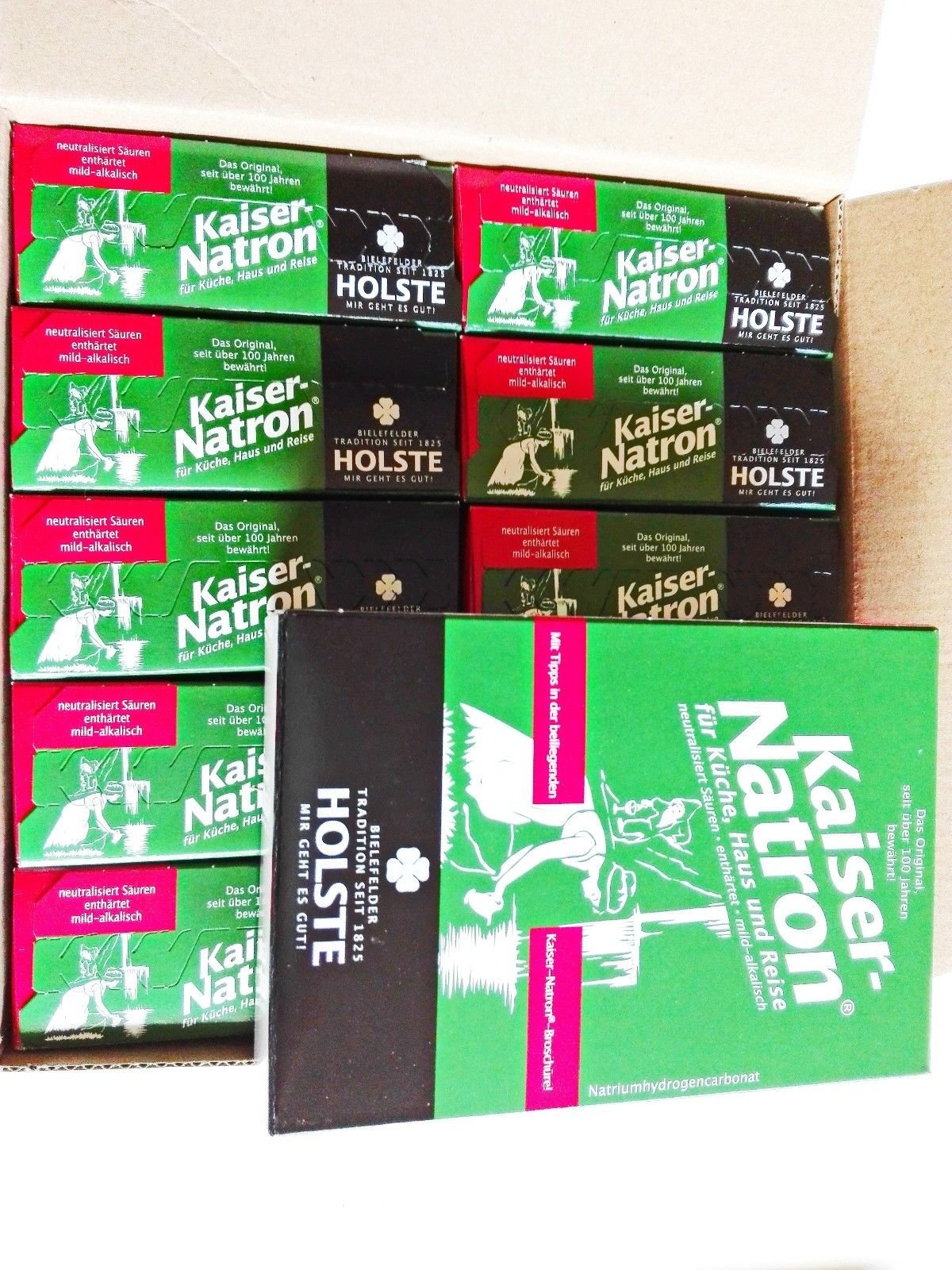20x HOLSTE Kaiser Natron 250g Soda,Backen,kochen,waschen,reinigen Haus, Küche