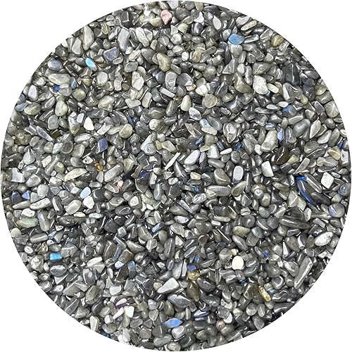 Miniatura 64 de GAF TREASURES Chips de piedras preciosas semidoradas de 0.5 libras, con diseño de ojo de tigre dorado, mini cristales triturados con ojo de tigre
