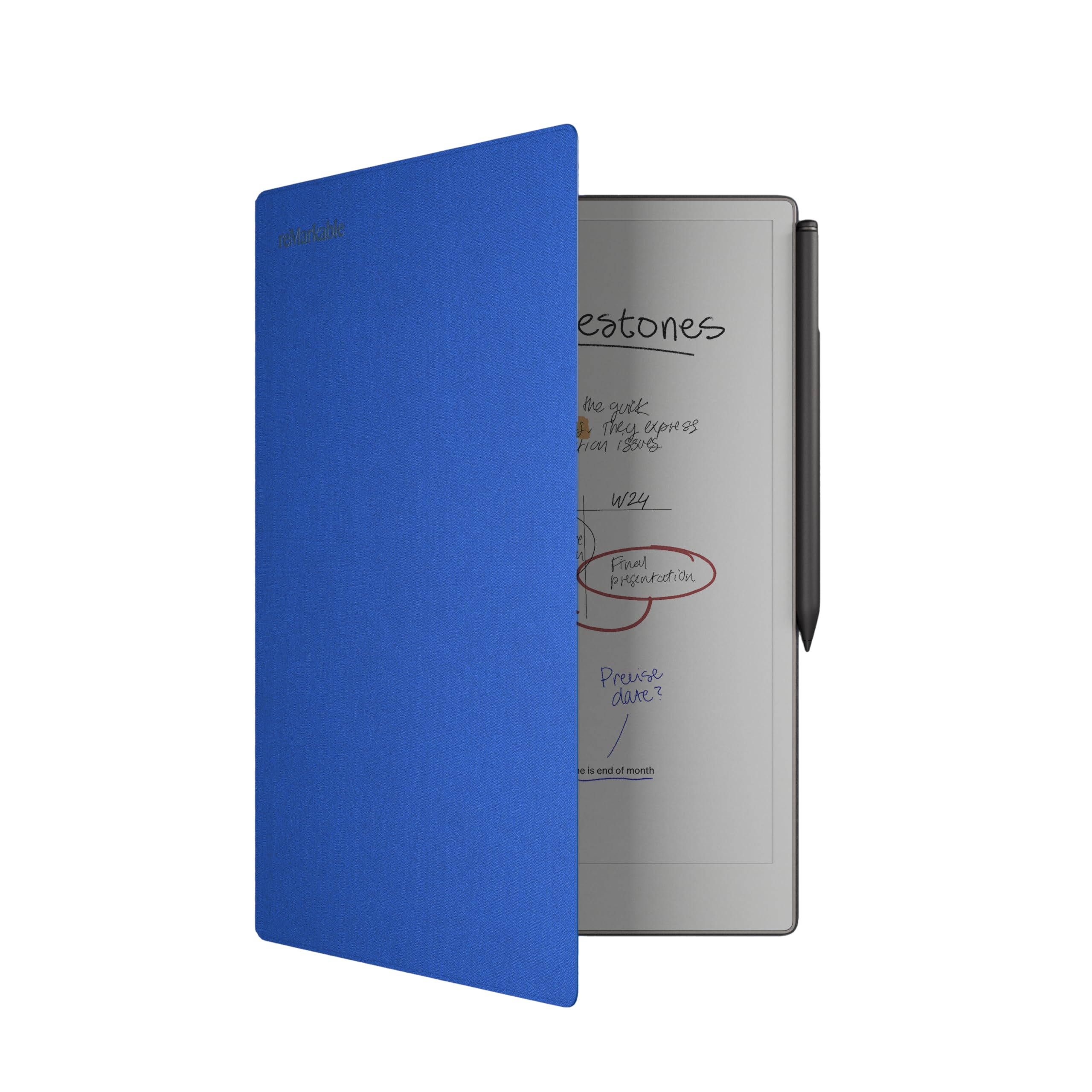 reMarkable Paper Pro Book Folio – Kobalt | Mosaikgewebe Book Folio für dein 11,8-Zoll reMarkable Paper Pro Tablet, leichtes Tablet-Schutzcase
