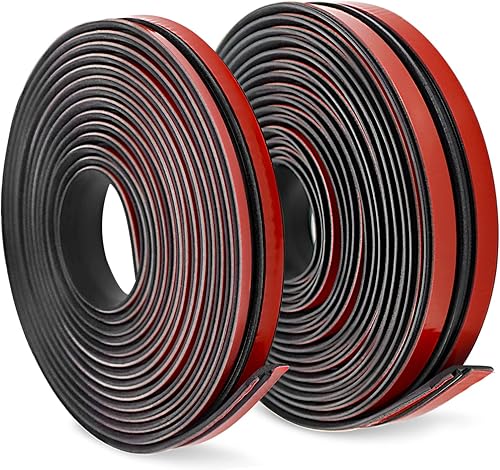 Sello de goma para parabrisas automotriz, en forma de T para sello de techo solar del parabrisas delantero y trasero (0.55 pulgadas + 0.75 pulgadas,