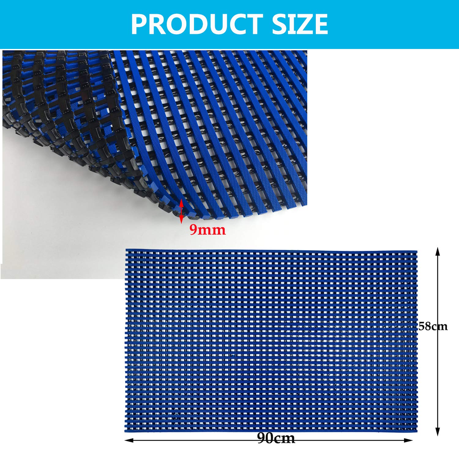🔥 Flаѕh Sаlе HYSA MAT Commercial PVC Drainage Mat, Heavy Duty Anti-Fatigue Non-Slip Floor Mats Drain Tiles for Swimming Pool Kitchen Bathroom Indoor Outdoor Wet Area,23 x 35 inch - Blue 🔥 Flаѕh Sаlе HYSA MAT Commercial PVC Drainage Mat, Heavy Duty Anti-Fatigue Non-Slip Floor Mats Drain Tiles for Swimming Pool Kitchen Bathroom Indoor Outdoor Wet Area,23 x 35 inch - Blue