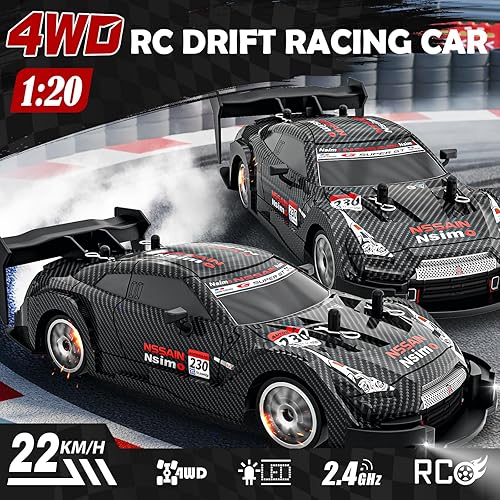 Miniatura 2 de 120 coche de la deriva de RC, coches teledirigidos de alta velocidad de los 25KMH 4WD
