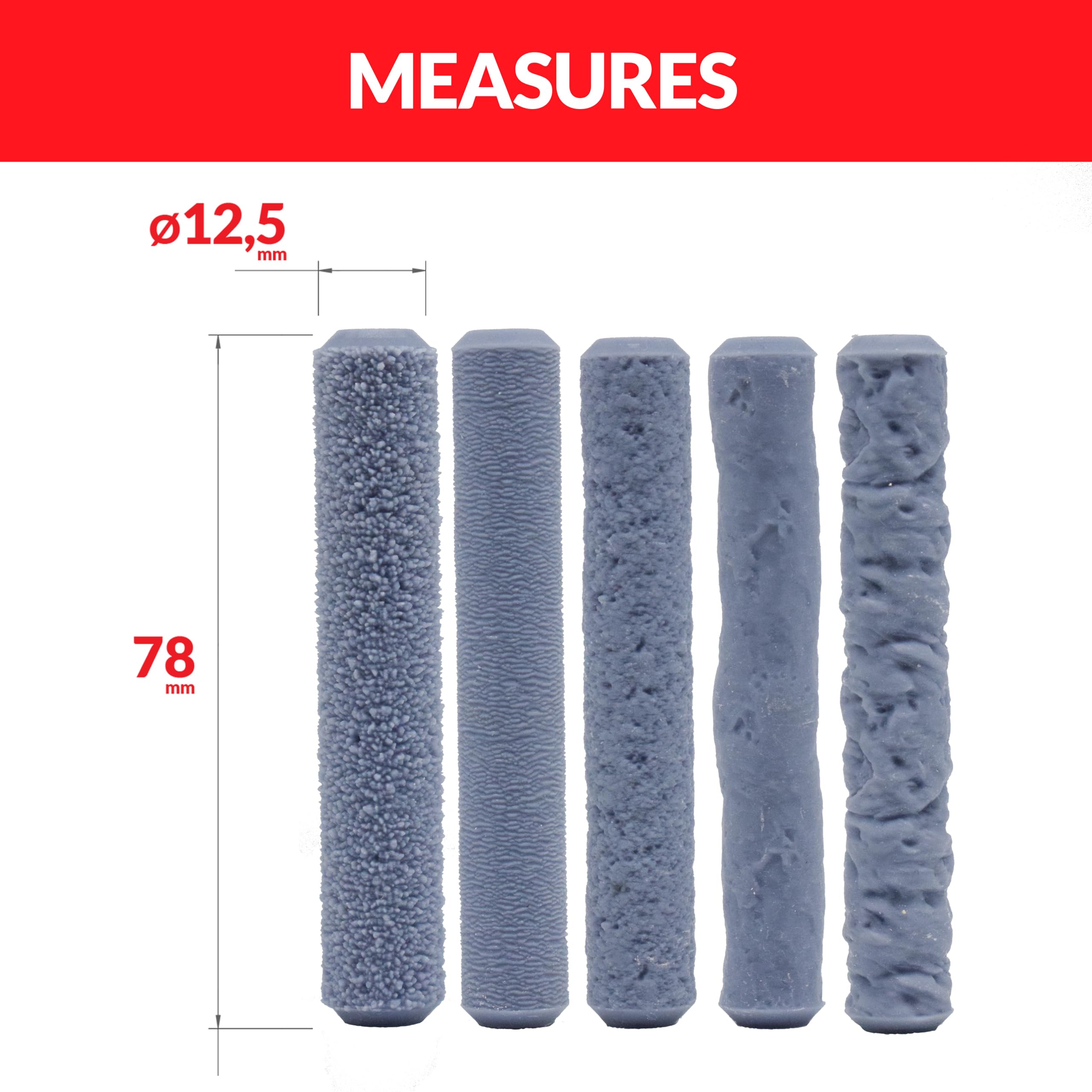 Rouleaux de texture pour béton et formes de maçonnerie – Ensemble de rouleaux de conception de pierre