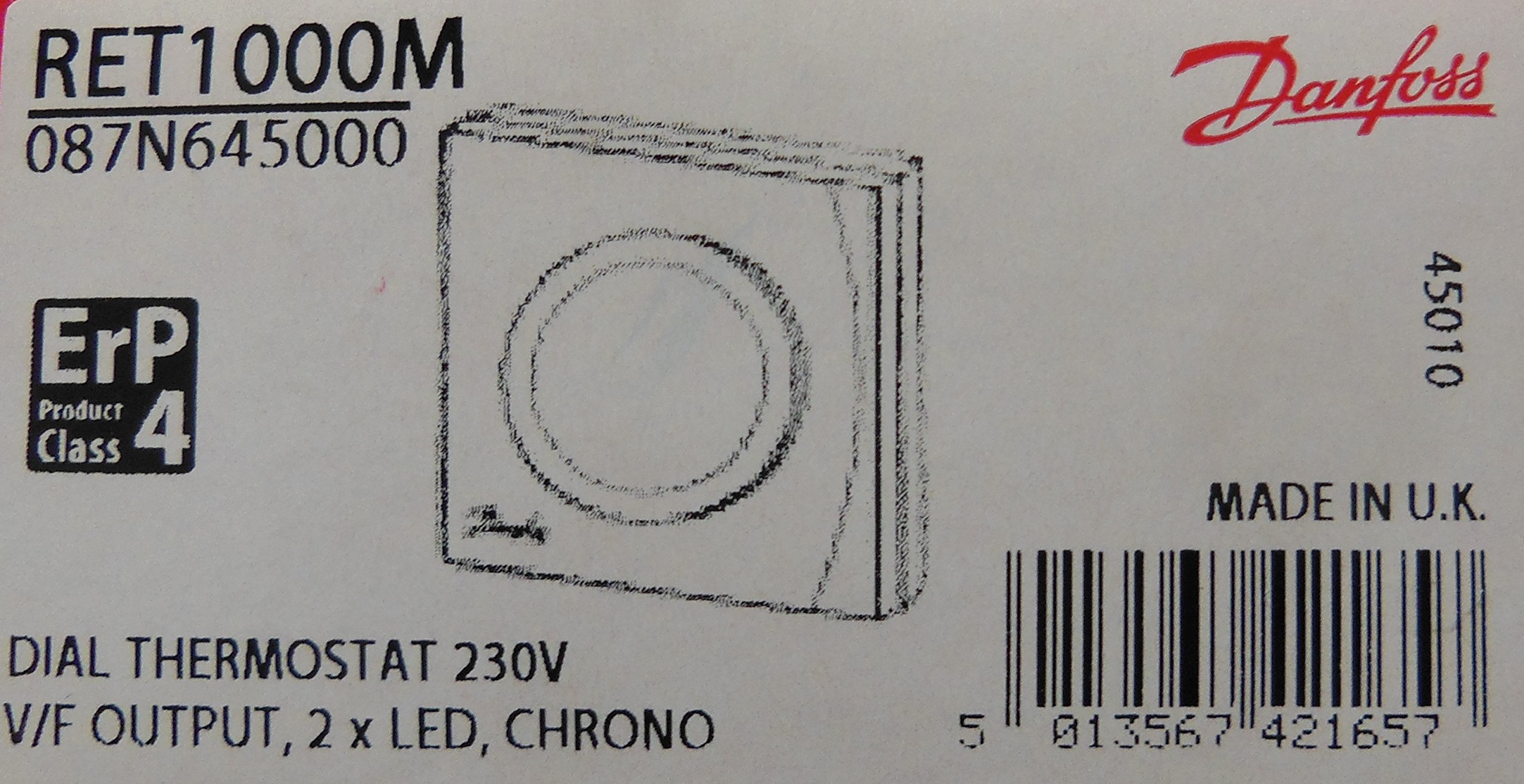 Danfoss Ret1000m 230V Dial Thermostat 087N645000