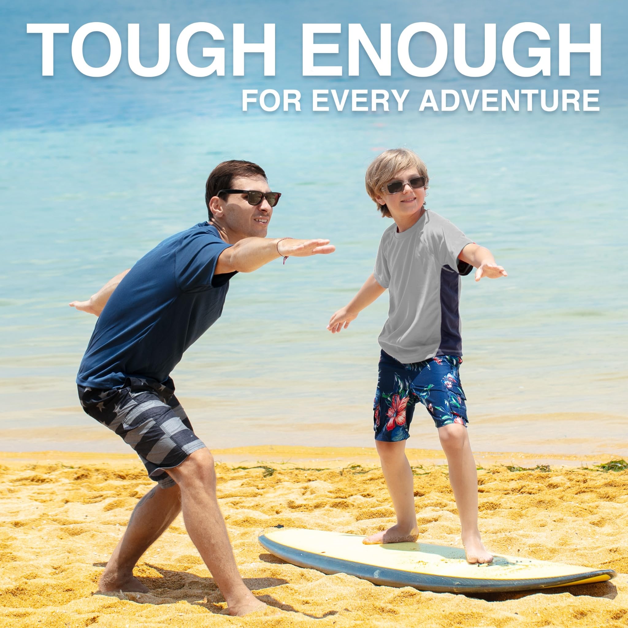 Kanu Surf Boys' Color Block UPF 50+ Swim Tee