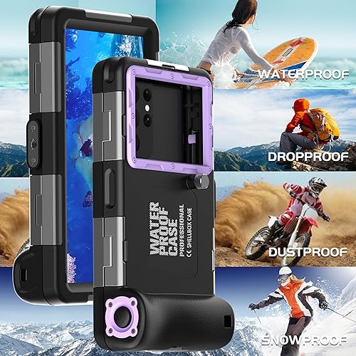 Miniatura 4 de Funda universal para teléfono de buceo bajo el agua con cordón para esnórquel, impermeable, buceo, natación, video fotográfico, para iPhone