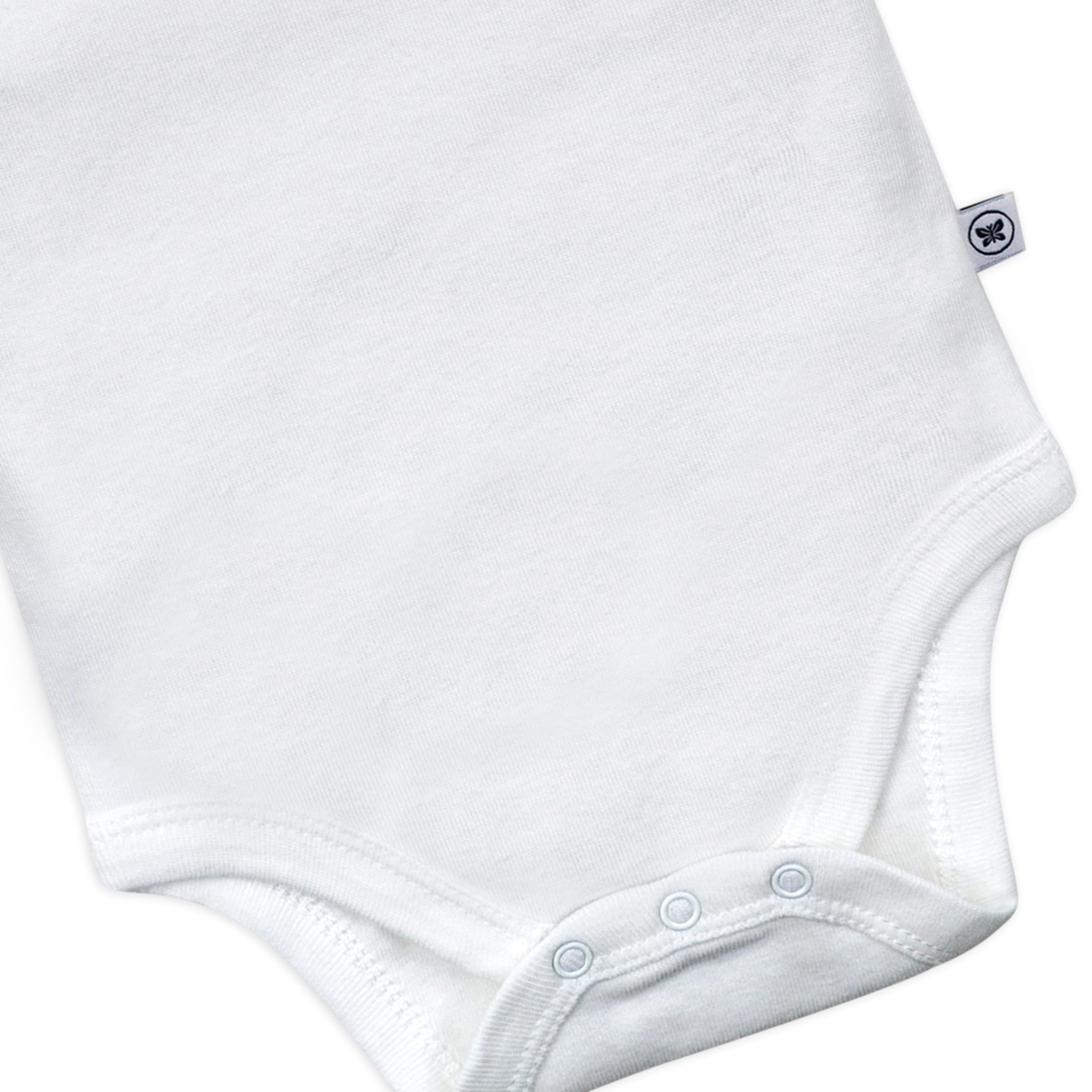 HonestBaby Pack de 5 bodis de manga corta de una pieza 100% algodón orgánico para niños pequeños, niñas, unisex