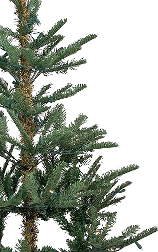 Miniatura 4 de Real Touch Árbol de Navidad artificial de abeto Nordmann preiluminado, 7.5 pies, luces LED transparentes cálidas