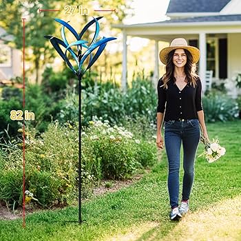 Amazon.com: LimeHill Wind Spinner for Yard and Garden