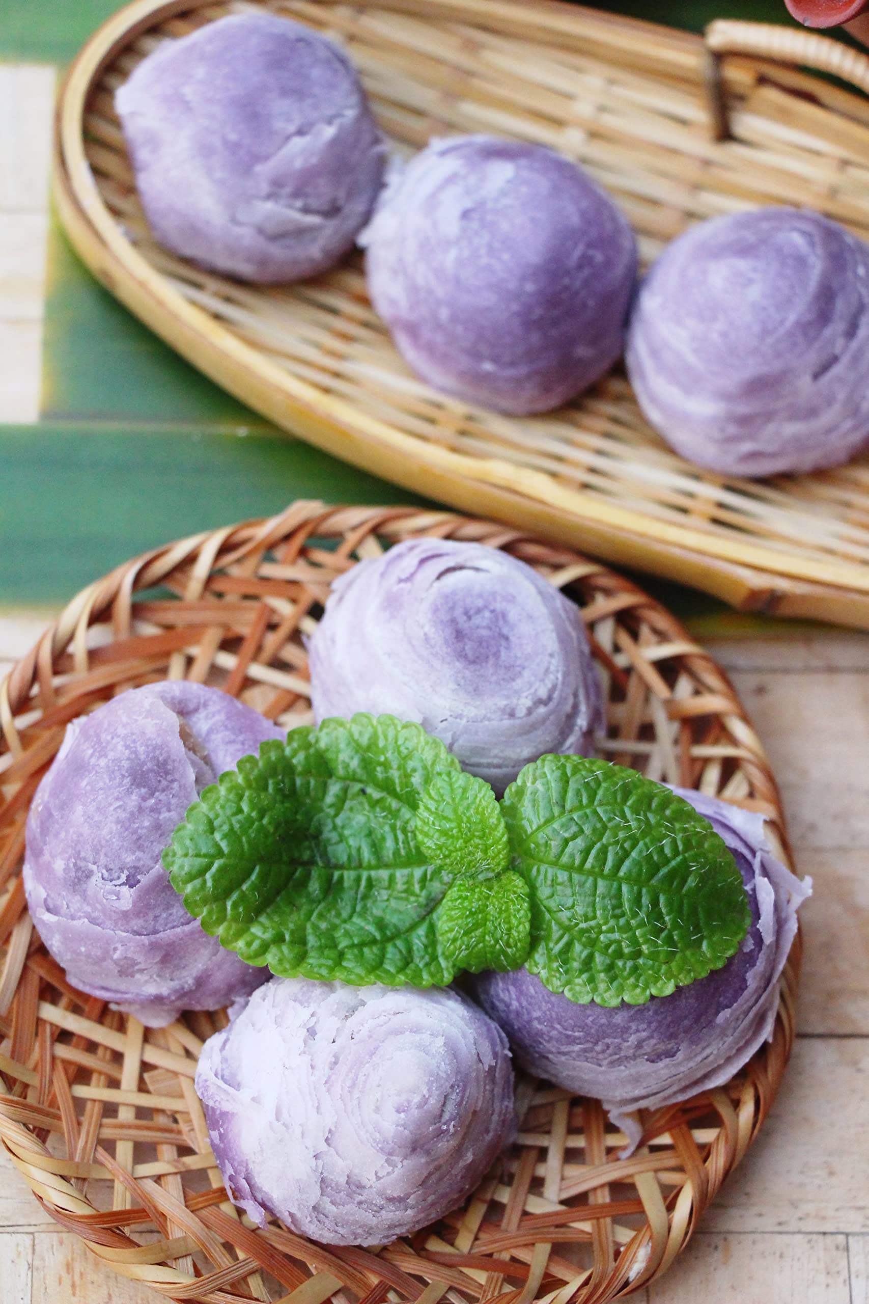 Polvo De Taro Púrpura 75g Tinte Violeta Natural Para Helados Yogurt Congelado Batidos