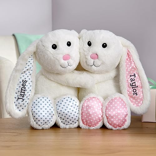 Miniatura 3 de Lets Make Memories Conejos de peluche personalizados para abrazar para parejas día de San Valentín animales de peluche