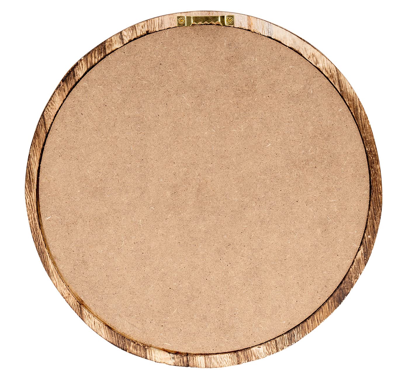 levandeo Set di 3 specchi da parete Ø 20-30 cm, rotondi, legno naturale, marrone, decorazione da parete