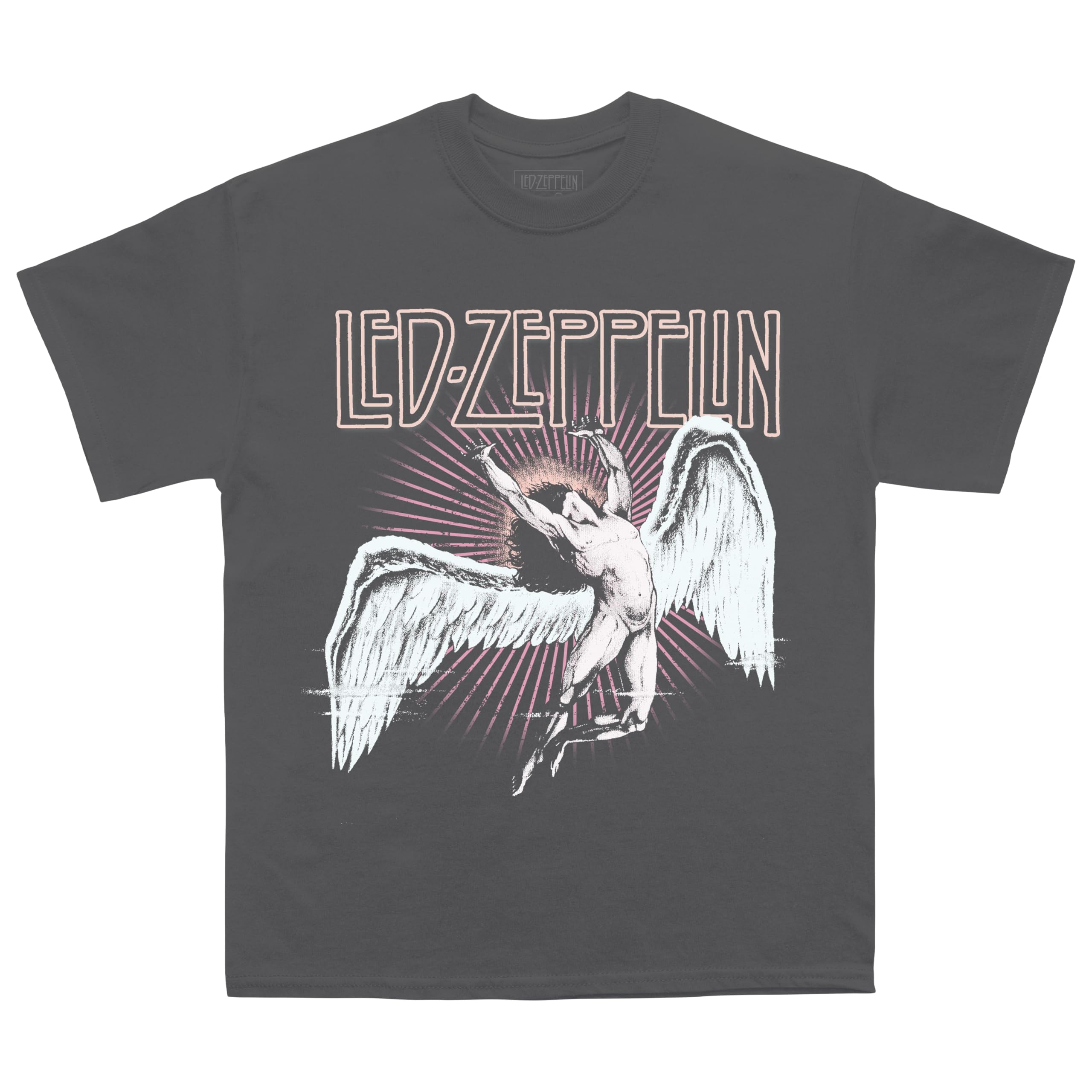 Led Zeppelin Unisex-Adult Official Merch Vintage Dark Icarus T-Shirt, Black, Large