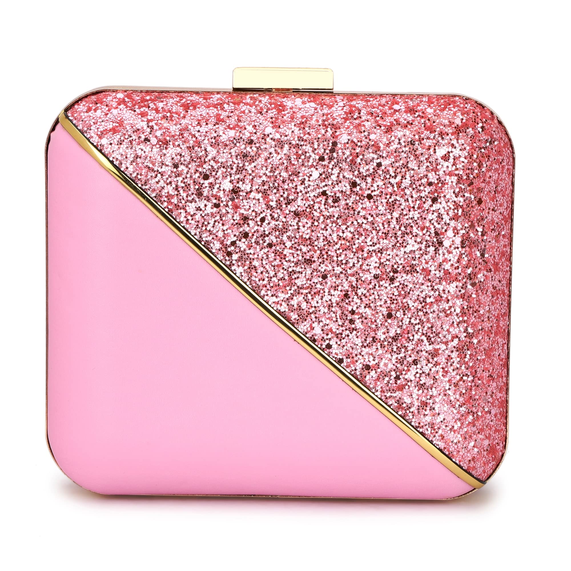 TOOBA Handicraft Hand Embroidered Box Clutch Bag Purse for Bridal, Casual, Wedding Bag for Women & Girls (Pink Dual) (B0BL1D1TZR) Amazon Price History, Amazon Price Tracker
