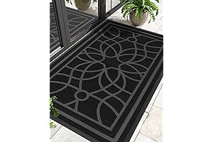 DEXI Double Door Mats Outdoor, 48"X72" Non Slip Low Profile Door Mat
