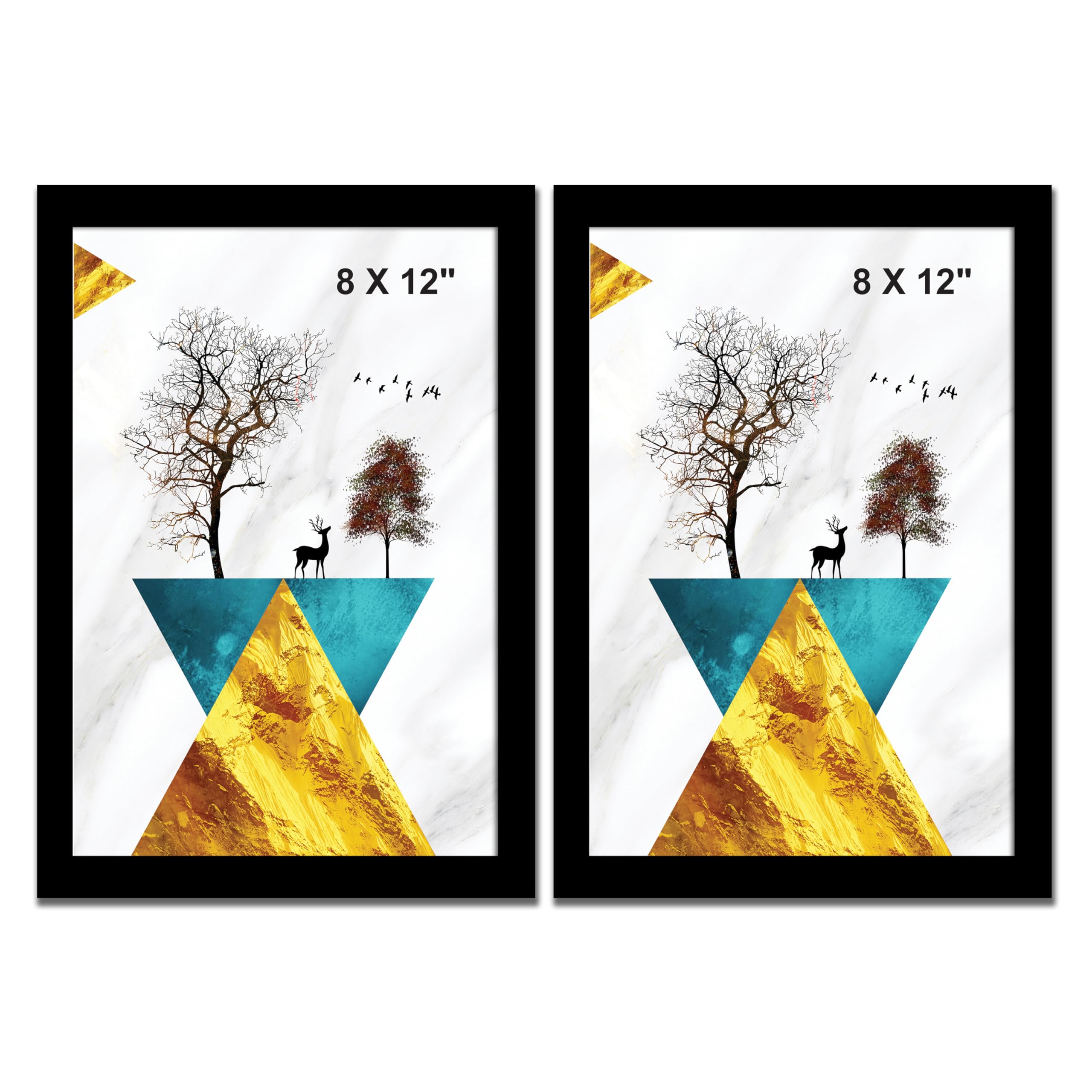 Rousrie A4 Photo Frames For Wall With Acrylic Top Set Of 2 | DIY Photo Frames For Wall Decoration Wall Mount, Different Size