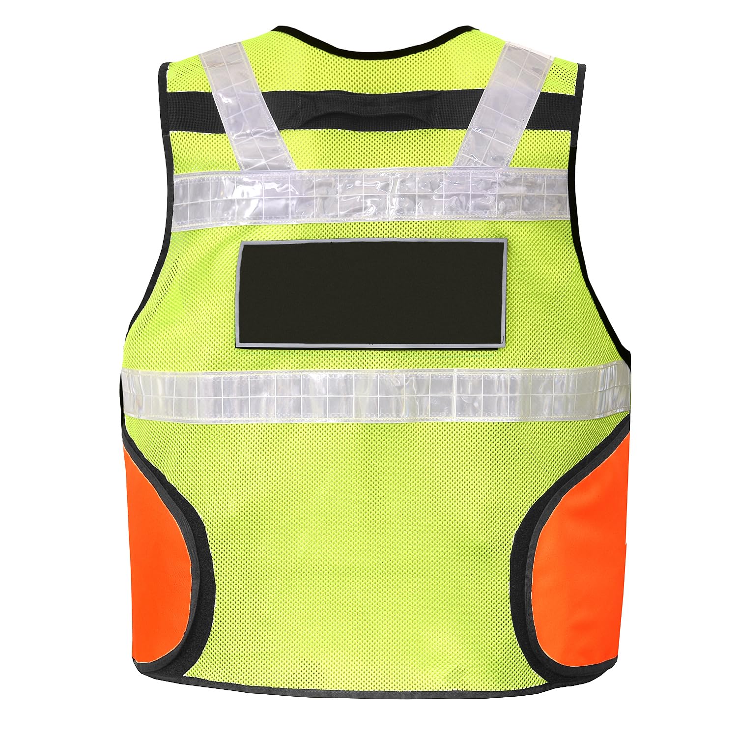 Sicherheit Weste Schutzweste Leuchtweste Security Einsatzweste Kennzeichnungsweste Multifunktionsweste Reflektierend Business 2 Patch 202 gelb Orange