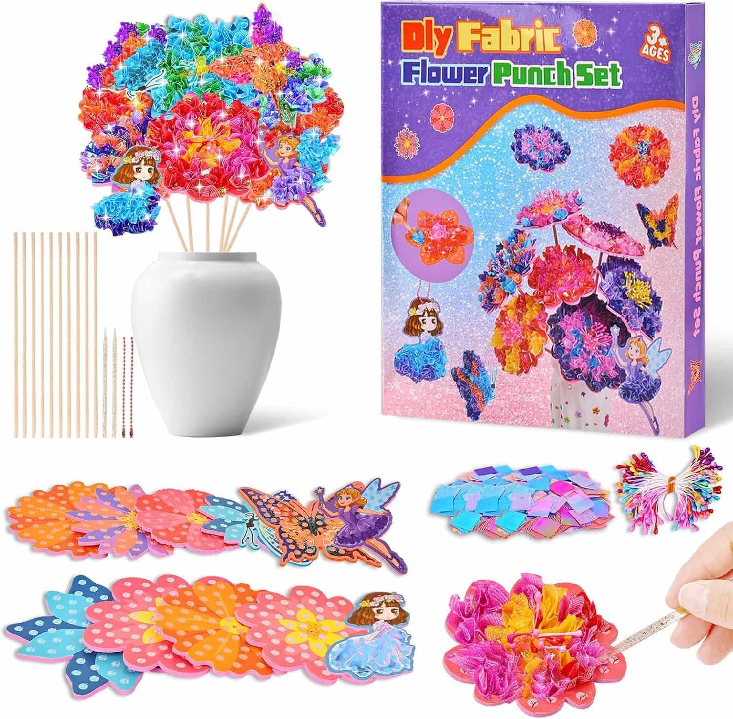 Unleash Creativity: Poke Art DIY Craft Kit for Kids Aged 4-12!
