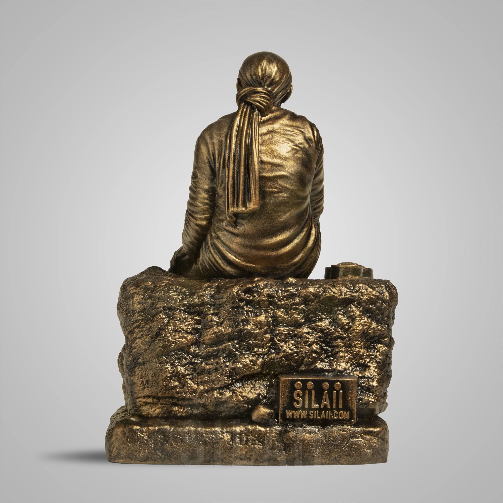 Shirdi Sai Baba Sculpture - Antique Bronze -4