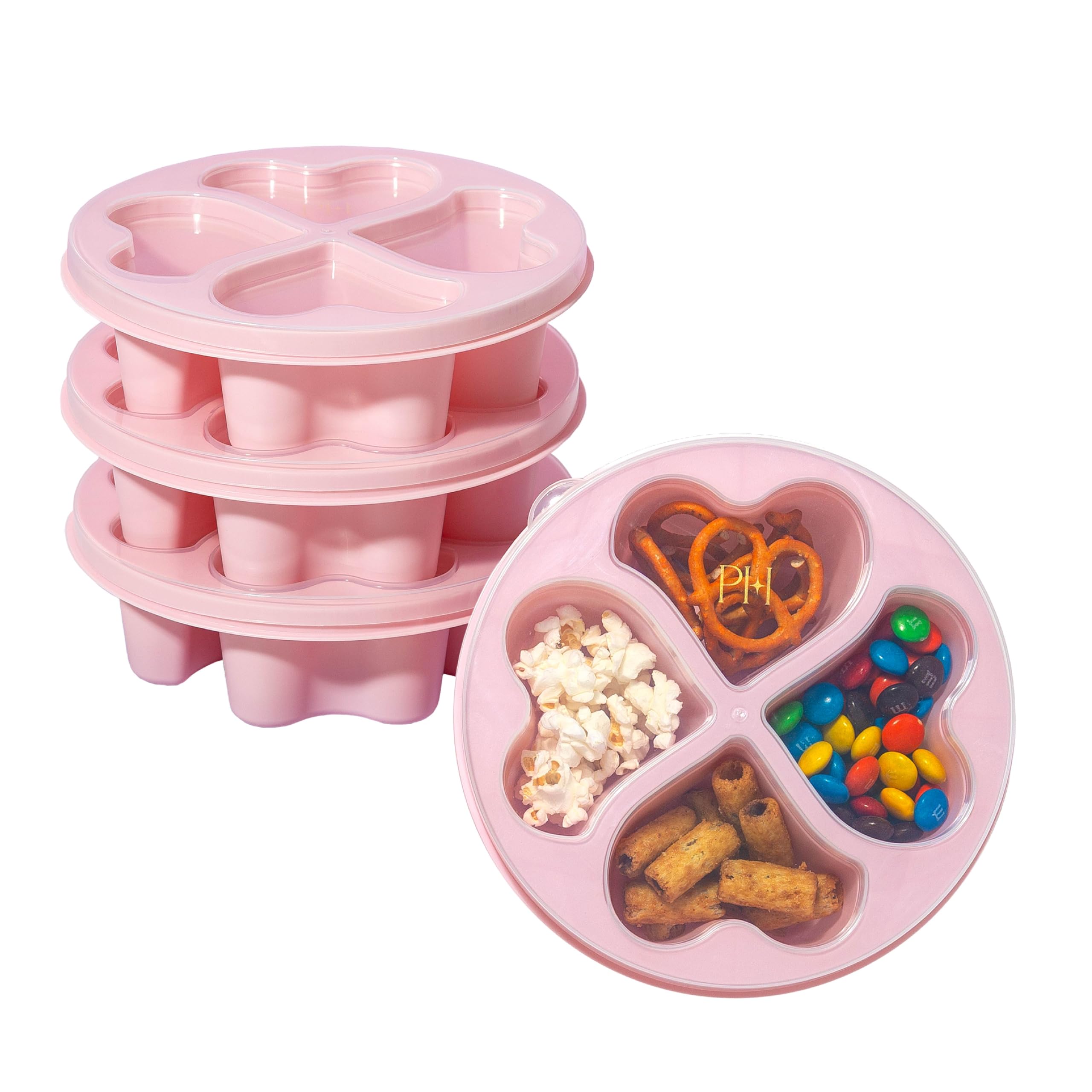 Amazon.com: Paris Hilton Stackable Bento Snack Container Set, 4