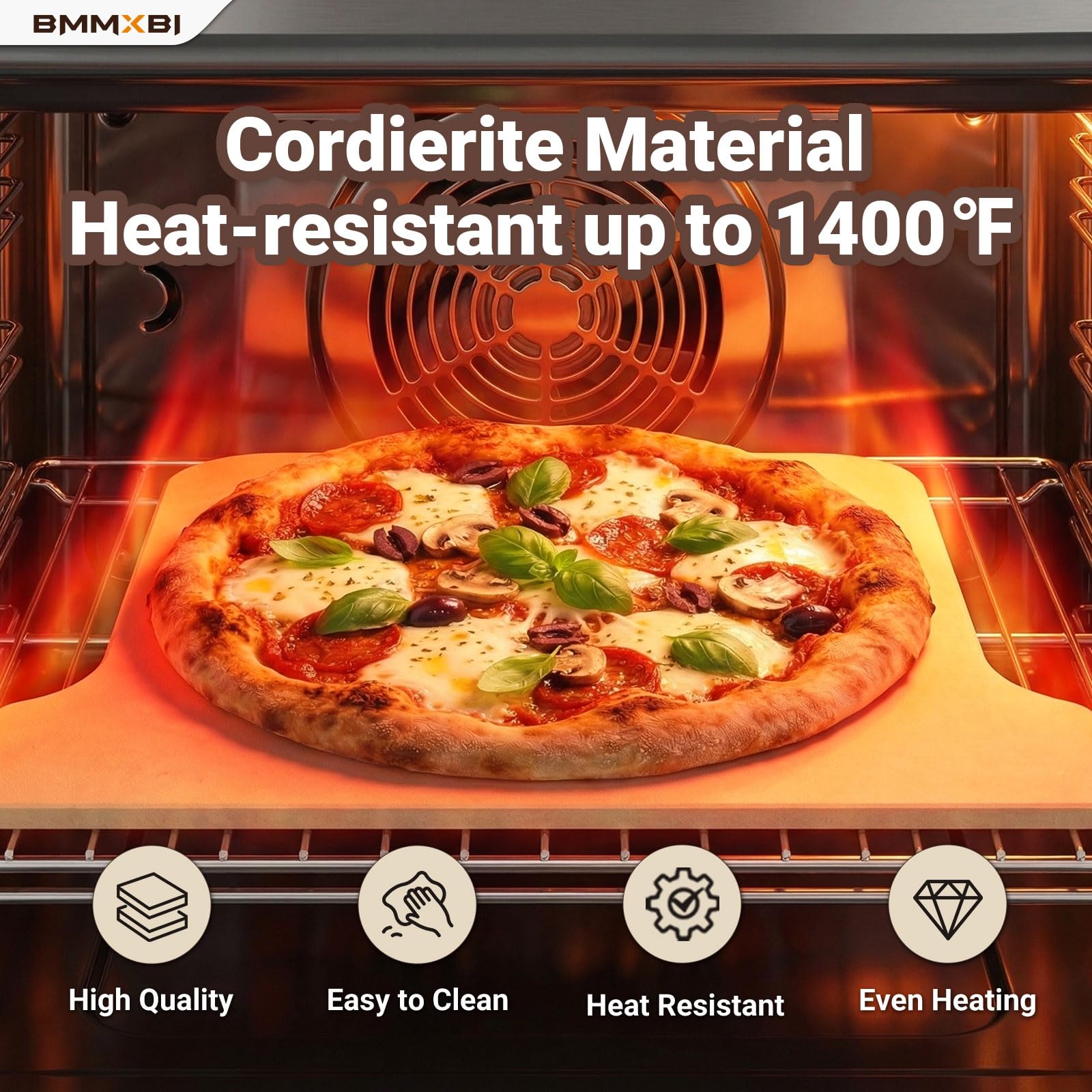 Tabla de hornear de piedra de cordierita de repuesto para horno de pizza de gas Ooni Koda 16, piedra de pizza para horno de pizza Ooni, tabla de hornear pizza de repuesto para Ooni Koda 16, accesorios