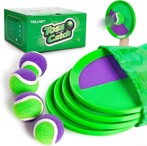 Vista 9 de Juego de pelotas para lanzar y atrapar mejorado, juegos familiares para niños, juguetes para rellenar calcetines, resistente al agua, ideal para Azul