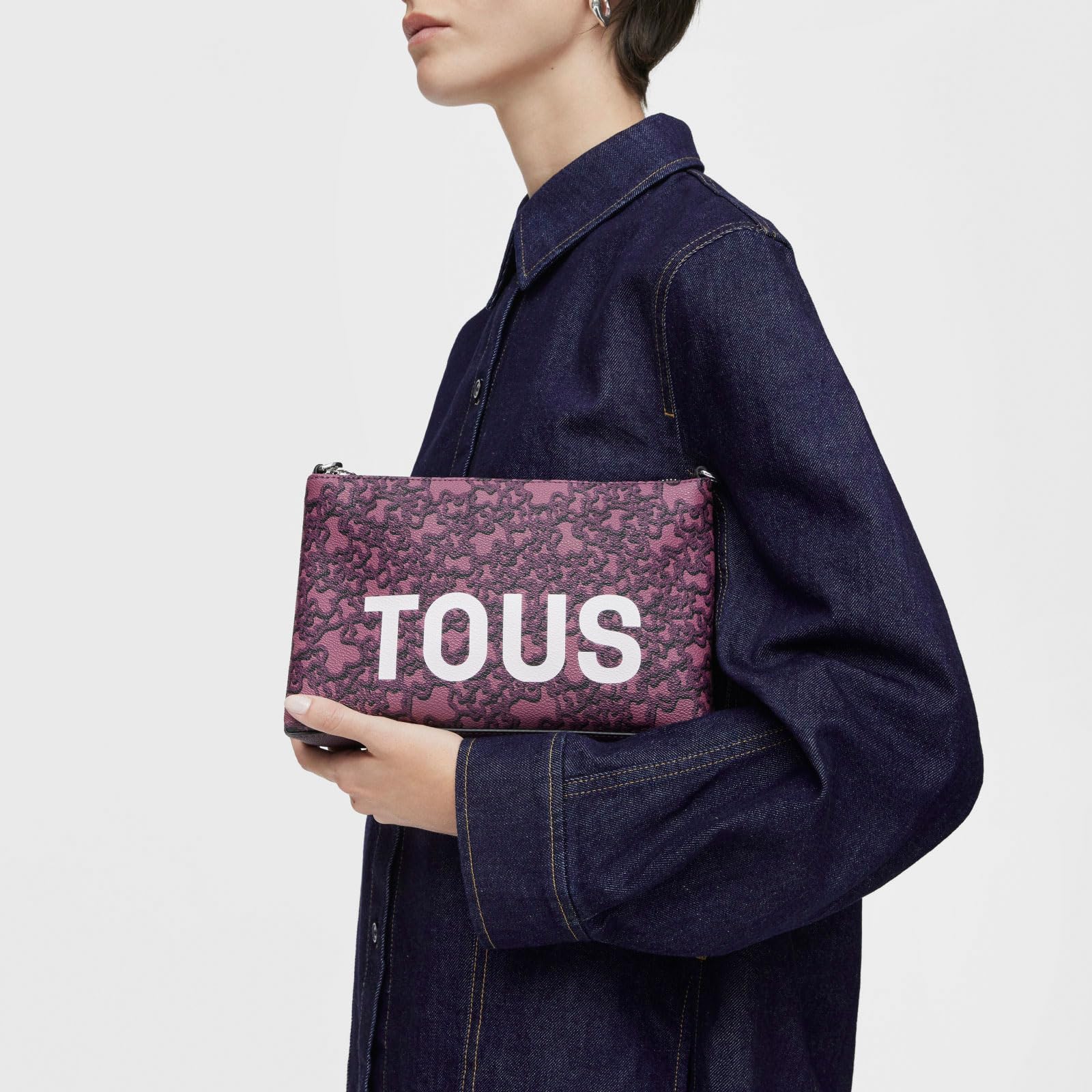TOUS Bandolera Flat burdeos 395910254-400, para Mujer
