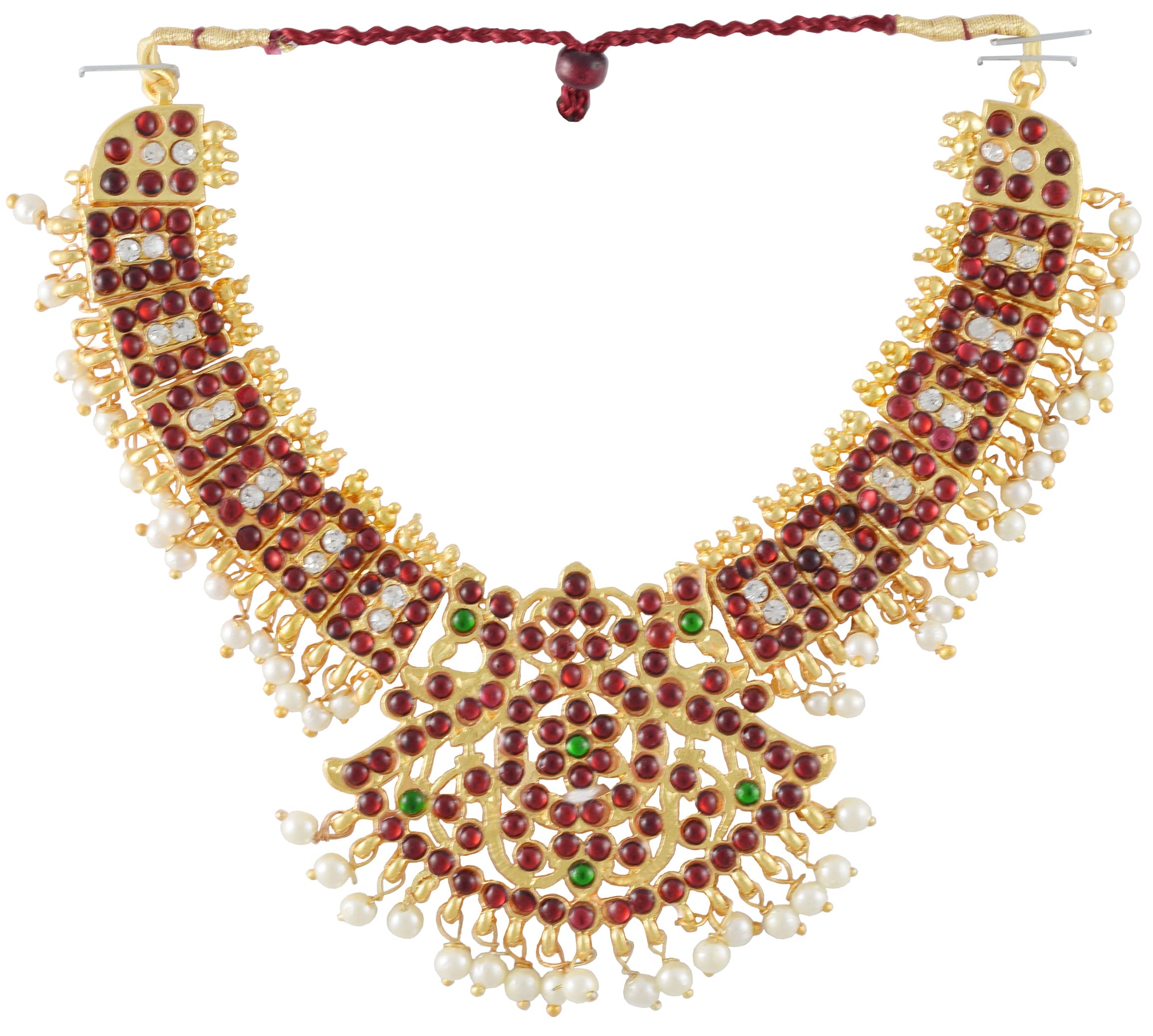 UG products classical Bharatanatyam Dance Jewellery necklace (13A) (B0BX41XDTR) Amazon Price History, Amazon Price Tracker