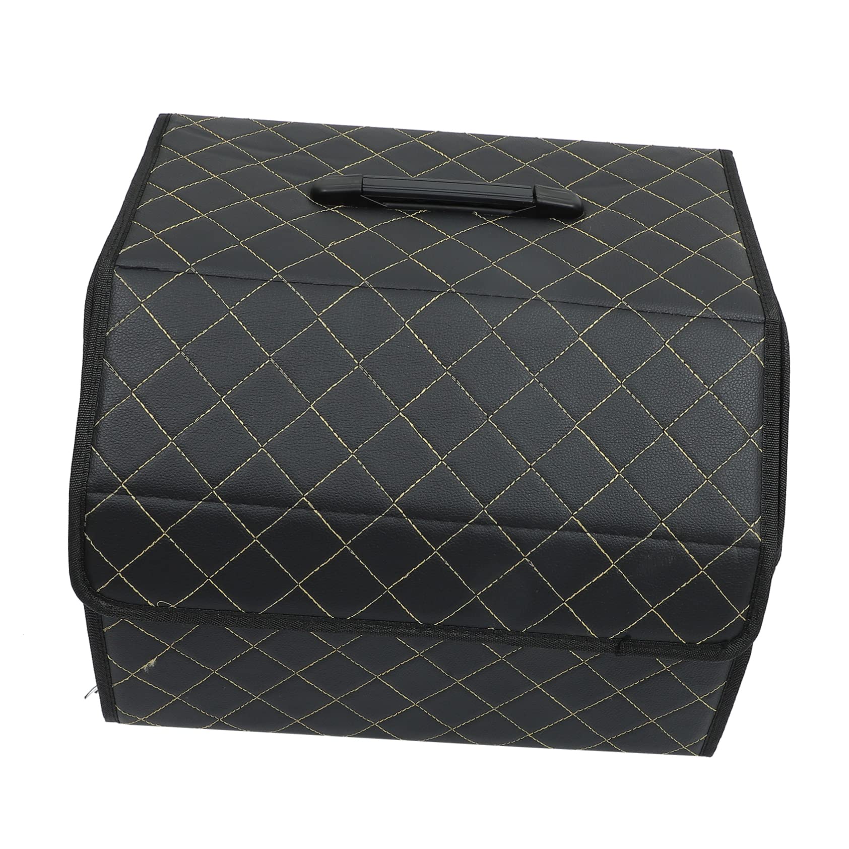 PRETYZOOM Caja de Almacenamiento para Coche Organizador Plegable de Cuero para Maletero de Coche para Viajes y Organización de Maletero