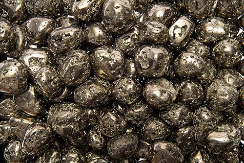 Fantasia Materiales: 1/2 lb de pirita natural (oro tonto) Piedras pulidas de Perú