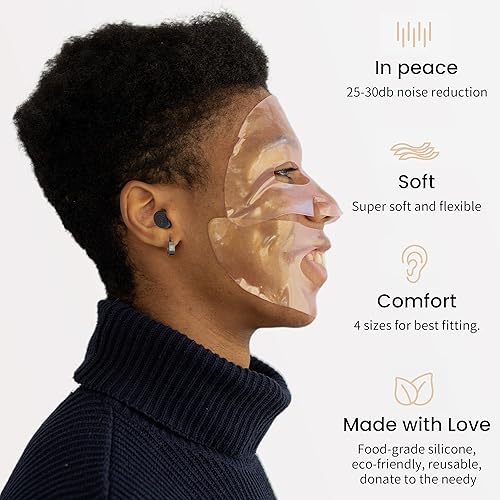 Miniatura 2 de Tapones para los oídos para reducir el ruido del sueño, tapones reutilizables de alta fidelidad, conciertos, enfoque, viajes, trabajo, alta