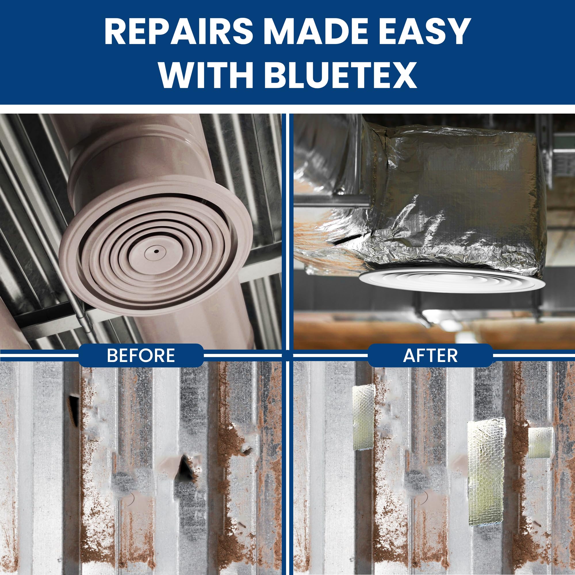 Cinta de papel de aluminio de 3 pulgadas x 150 pies de largo - Cinta de papel de aluminio de grado profesional para HVAC, sellado y parcheo de conductos de aire, reparación de metales, ¡más!